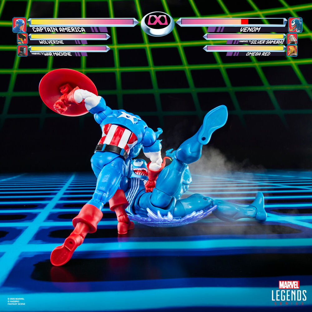 Blister 2 Figuras Capitan America & Venom Gameverse Marvel Legends Series 15 cm
