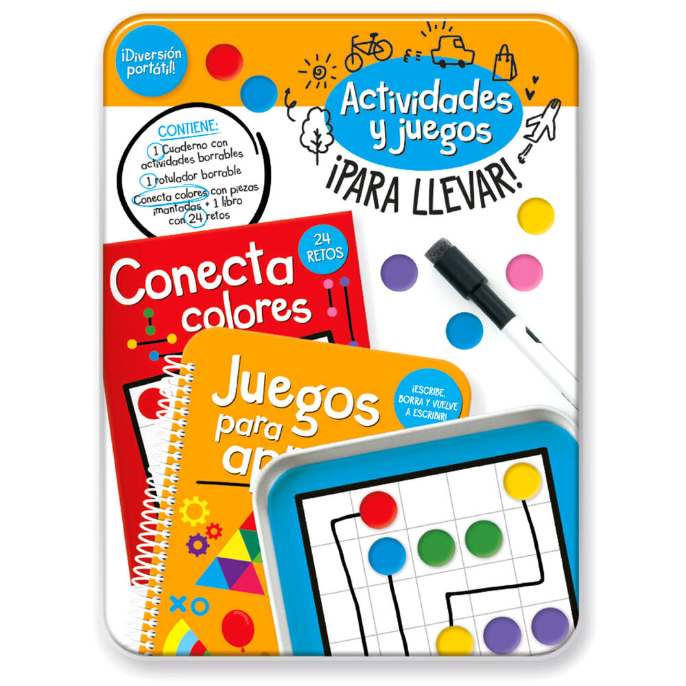 Kit Actividades Portatil Conecta Colores español Frikytopia