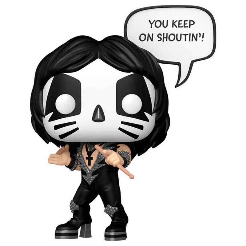 KISS POP! Sayings Vinyl Figura The Catman(R&R All Night) 9 cm