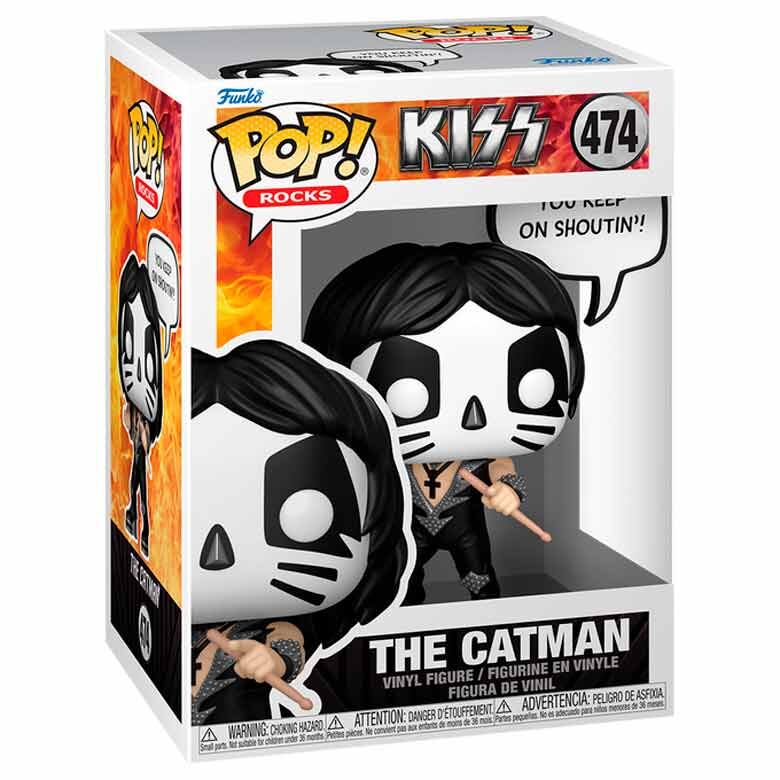 KISS POP! Sayings Vinyl Figura The Catman(R&R All Night) 9 cm