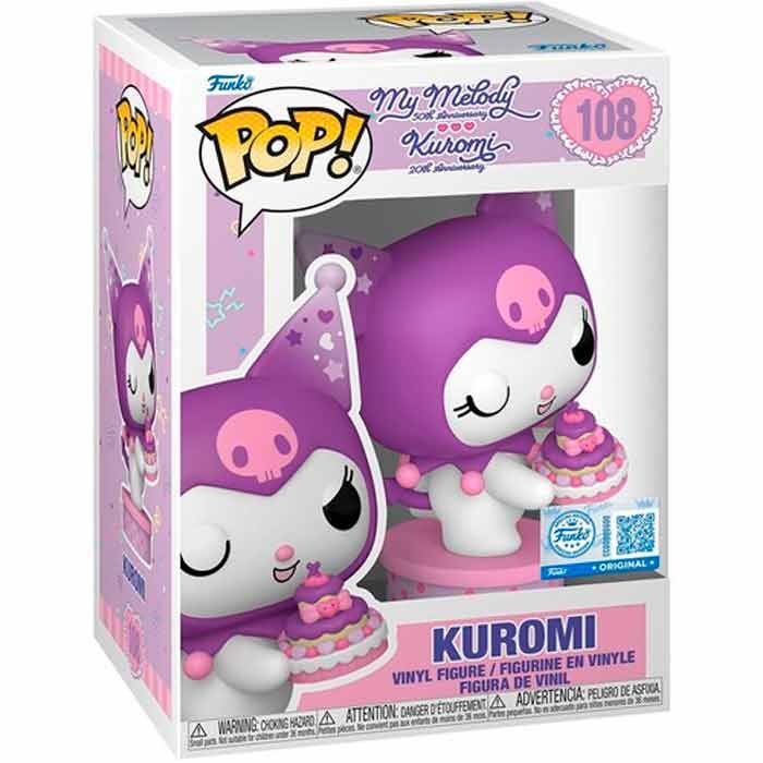 Hello Kitty and Friends Figura POP! Vinyl Kuromi with Cake (20th Anniversary) 9 cm