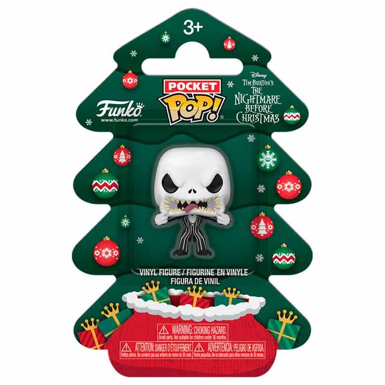 El extraño mundo de Jack Holiday 2025 Llaveros Pocket POP! Vinyl Jack Tree Holiday Box 4 cm