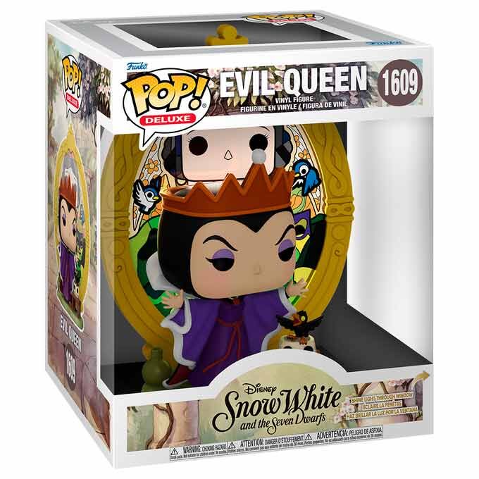 Disney Villians POP! Deluxe Vinyl Figura Evil Queen(Glass) 9 cm