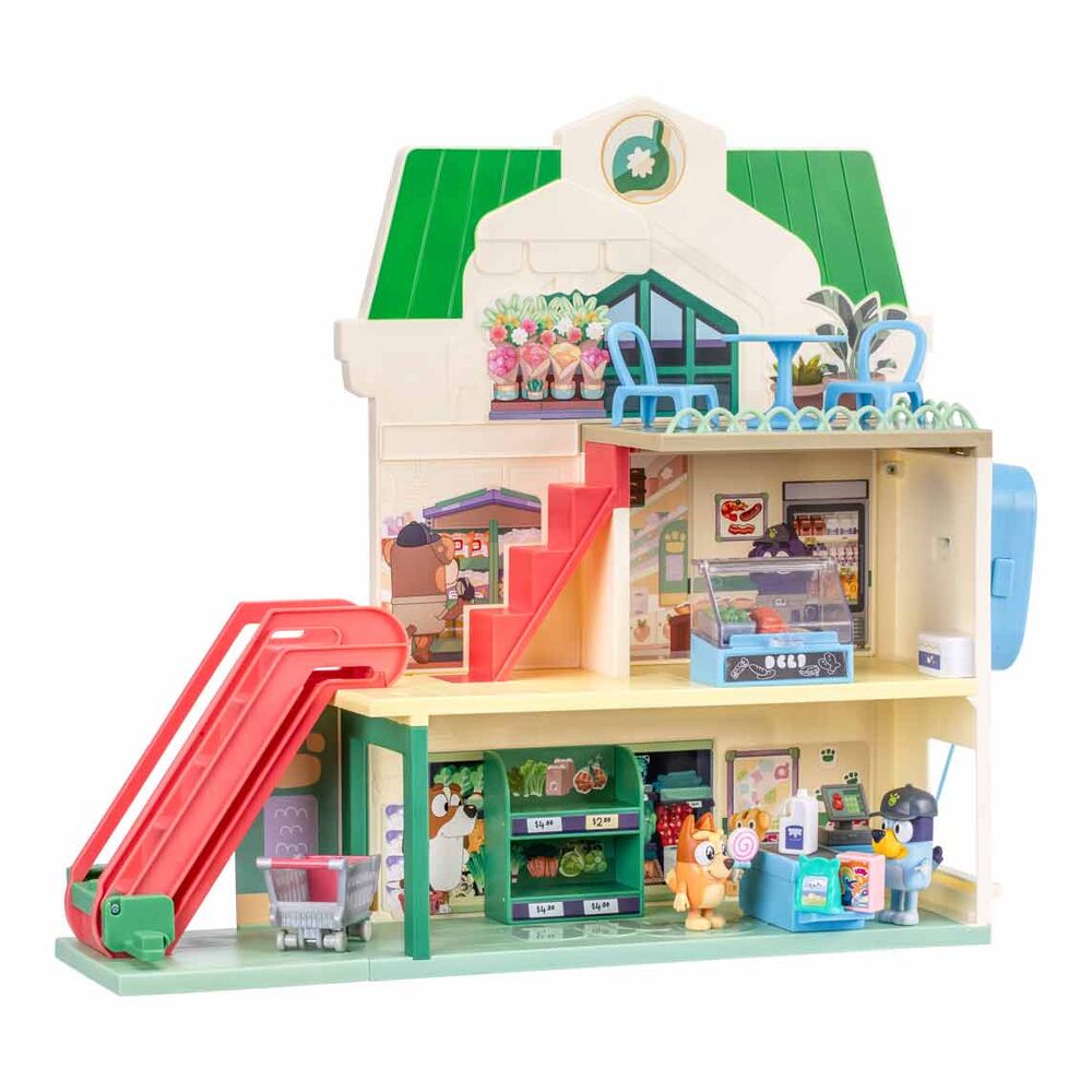 Bluey Set de juego Minifiguras Bluey Let's Play Chef Supermercado