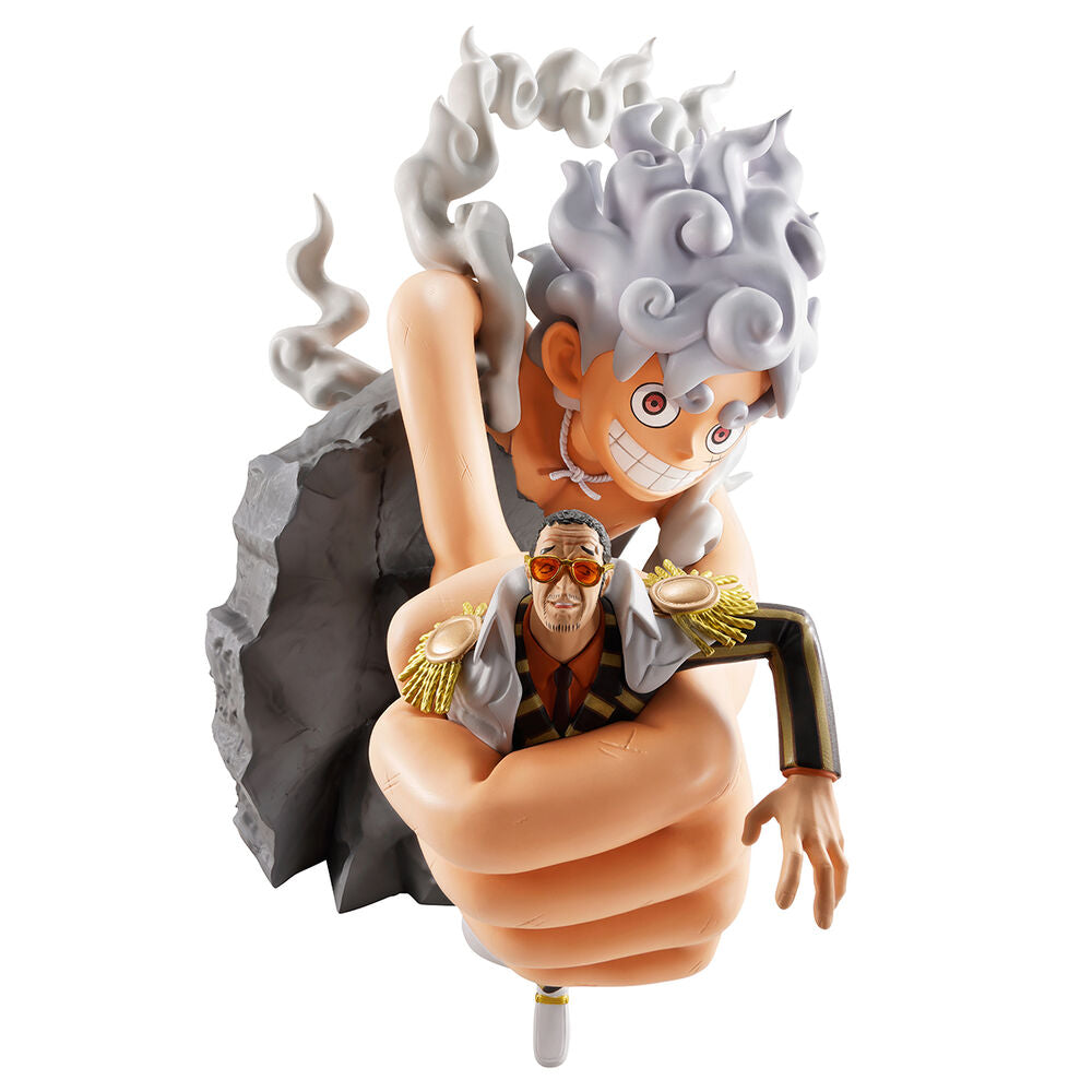 Figura Ichibansho Monkey D Luffy Gear 5 vs Borsalino Burst of Energy One Piece 22cm Frikytopia