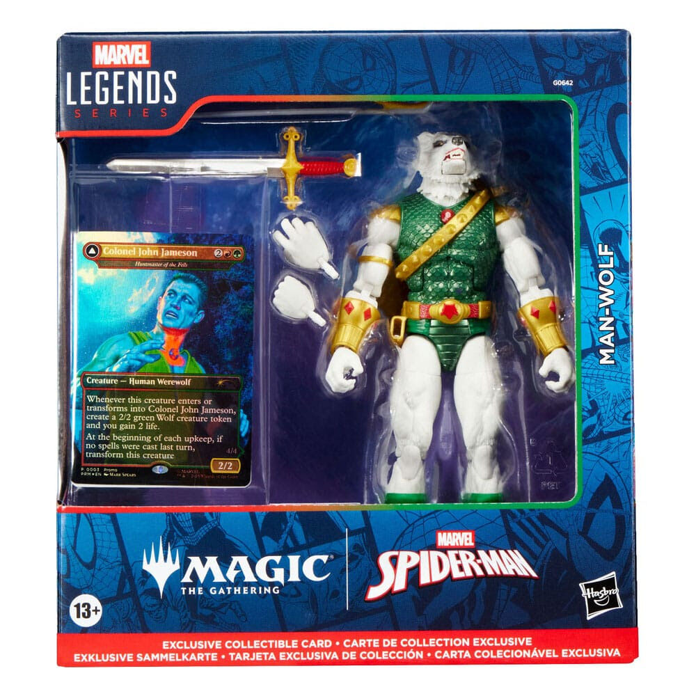 Figura Man-Wolf Magic The Gathering Spider-Man Marvel 15 cm