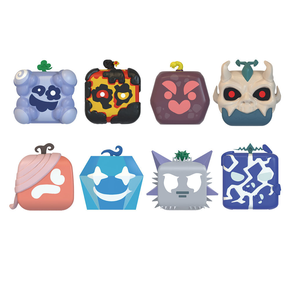 Blister 4 figuras surpresa Blox Fruits Frikytopia