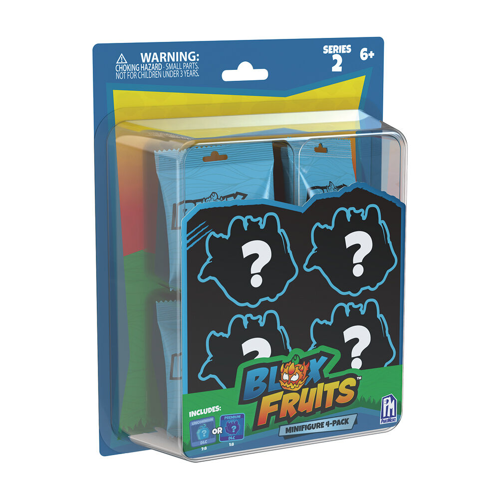 Blister 4 figuras surpresa Blox Fruits