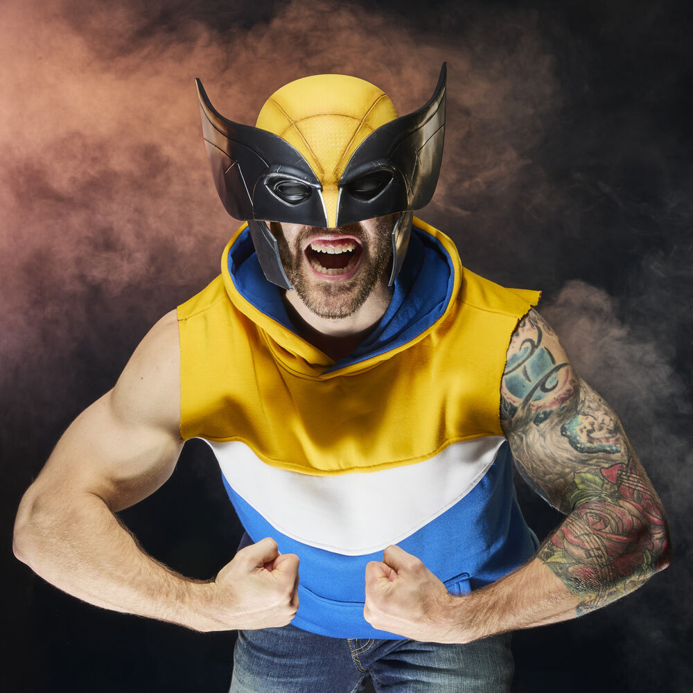 Deadpool & Wolverine Máscara Roleplay Premium Wolverine