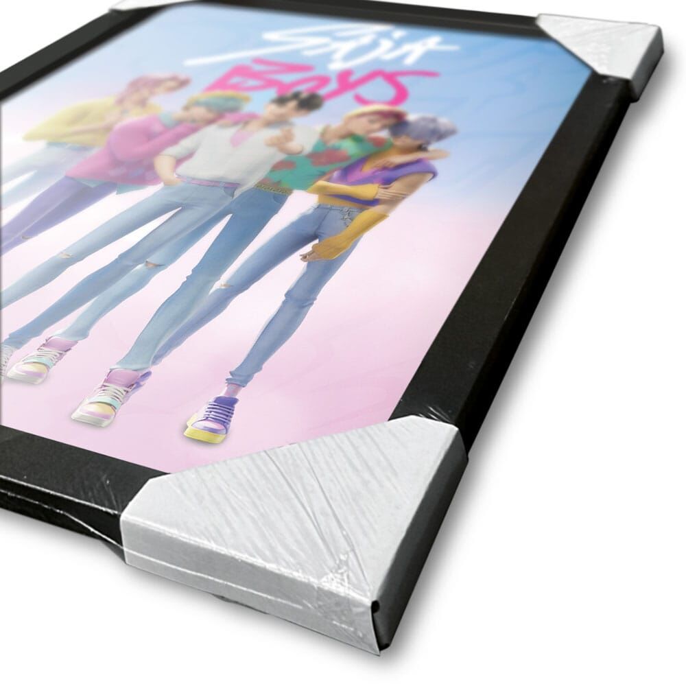 Las guerreras K-pop Póster Enmarcado Collector Print Saja Boys