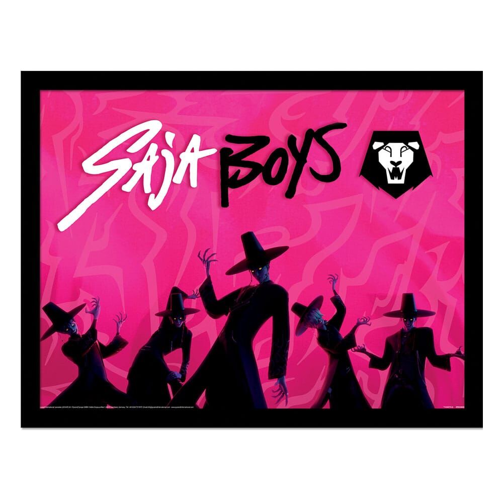Las guerreras K-pop Póster Enmarcado Collector Print Saja Boys Idol