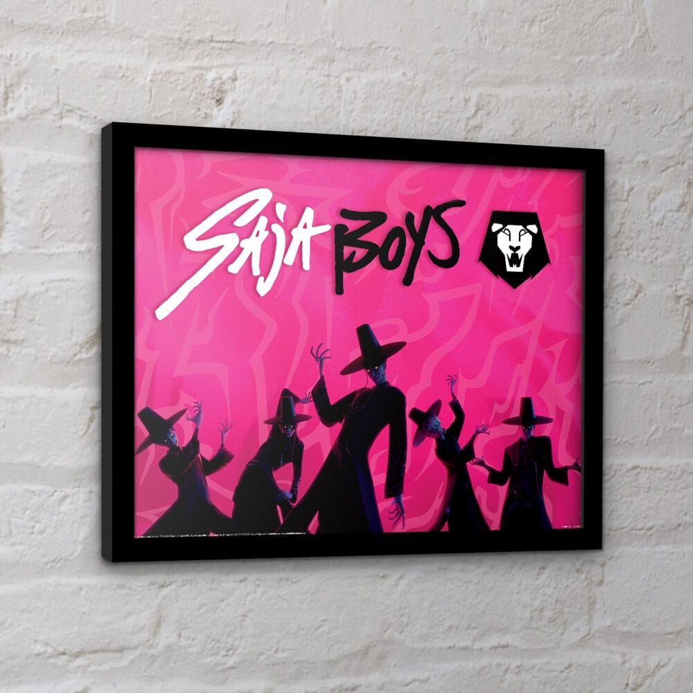 Las guerreras K-pop Póster Enmarcado Collector Print Saja Boys Idol