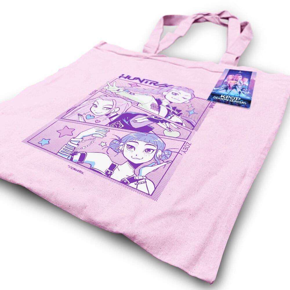 K-POP DEMON HUNTERS HUNTRIX Lámpara PINK TOTE Bolsa