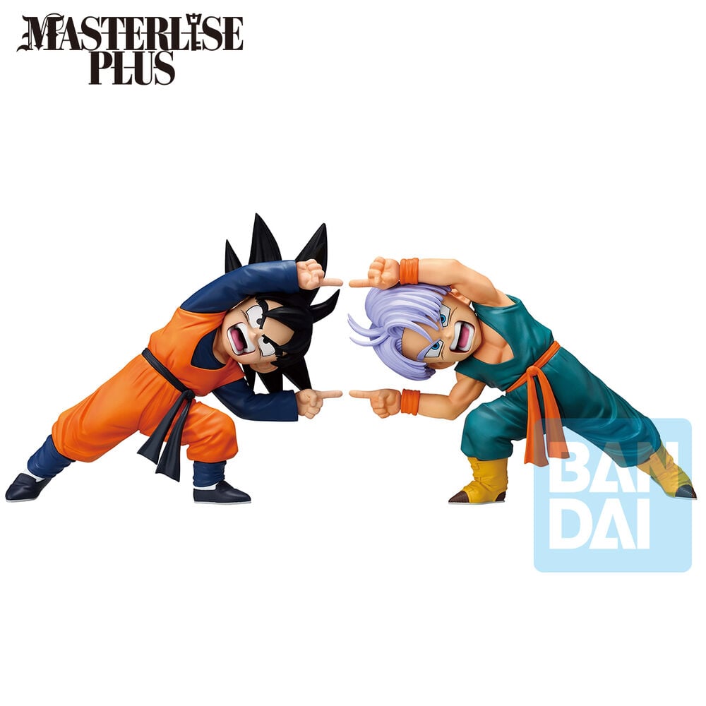 Set 2 Figuras Ichibansho Masterlise Son Goten & Trunks Battle of Super Saiyan Dragon Ball Z 9cm Frikytopia