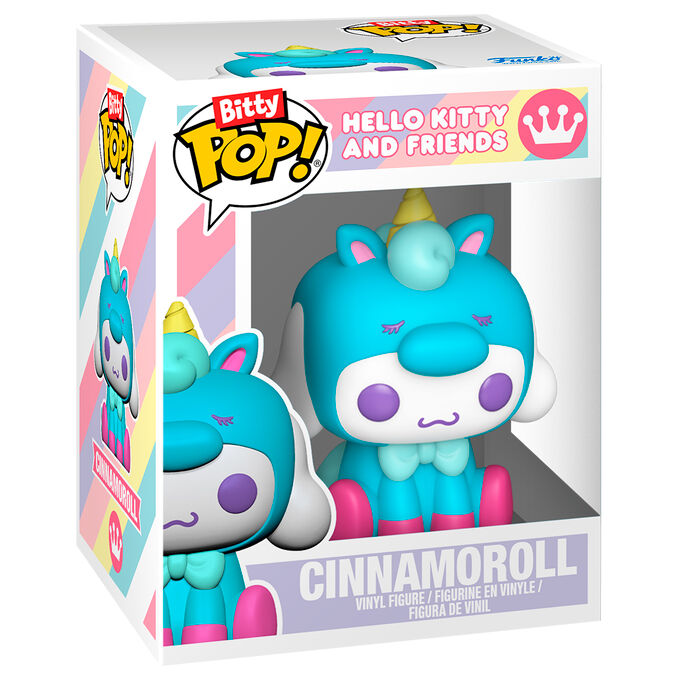 Hello Kitty Pack de 2 Figuras Bitty POP! Vinyl HK & Cinnamonroll 2,5 cm
