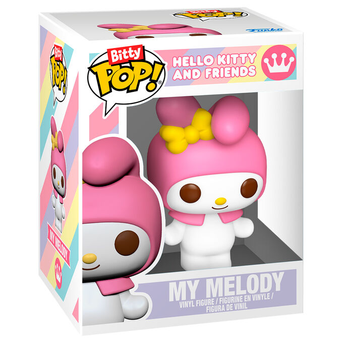 Hello Kitty Pack de 2 Bitty POP! Vinyl Figuras My Melody&Kuromi 2 cm