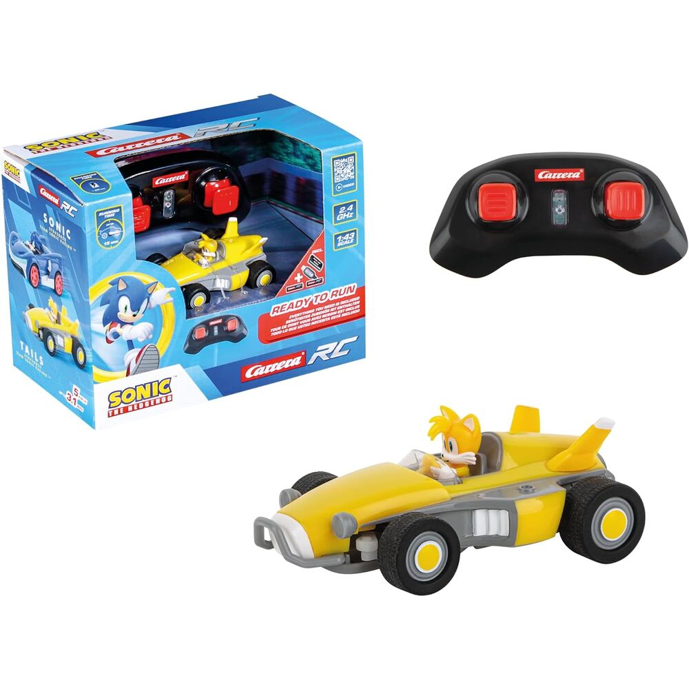 Sonic the Hedgehog coche teledirigido RC 1/43 2,4 GHz Mini Tails