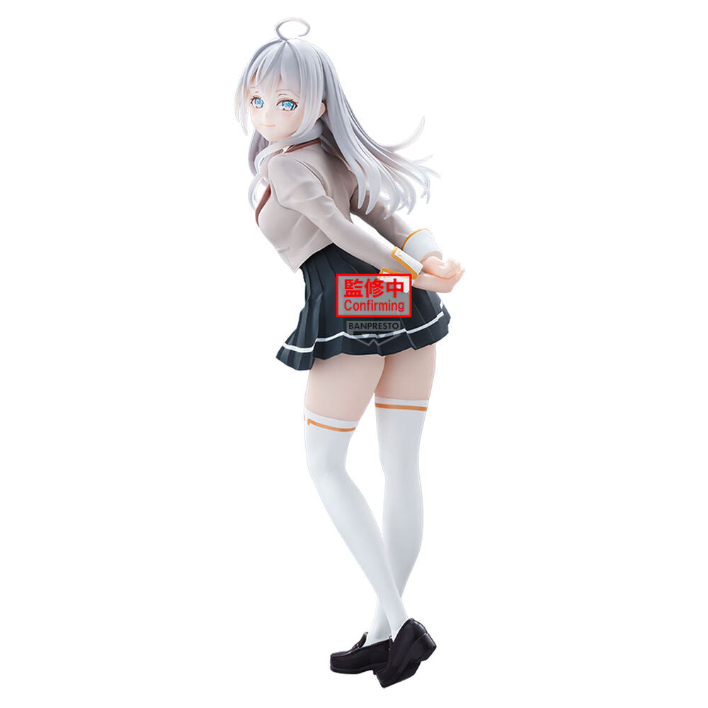 Figura banpresto alya hides her feelings in russia glitter&glamours alya school uniform ver.