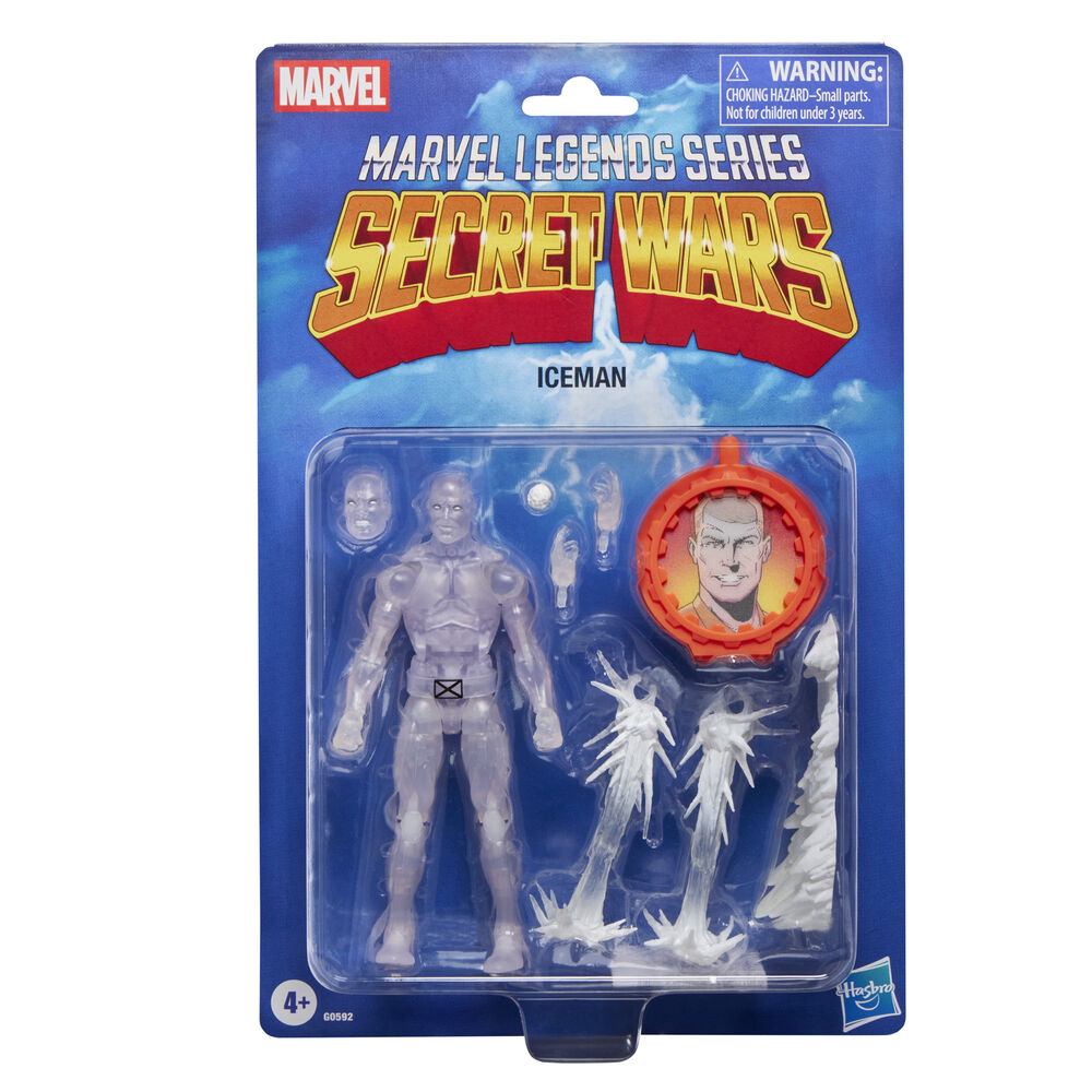 Secret Wars Marvel Legends Retro Figura Iceman 15 cm