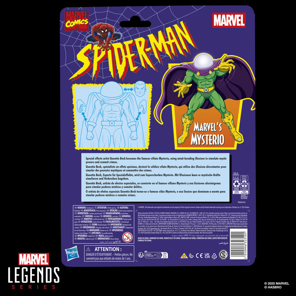 Figura Mysterio Spider-Man Marvel Comics 15cm
