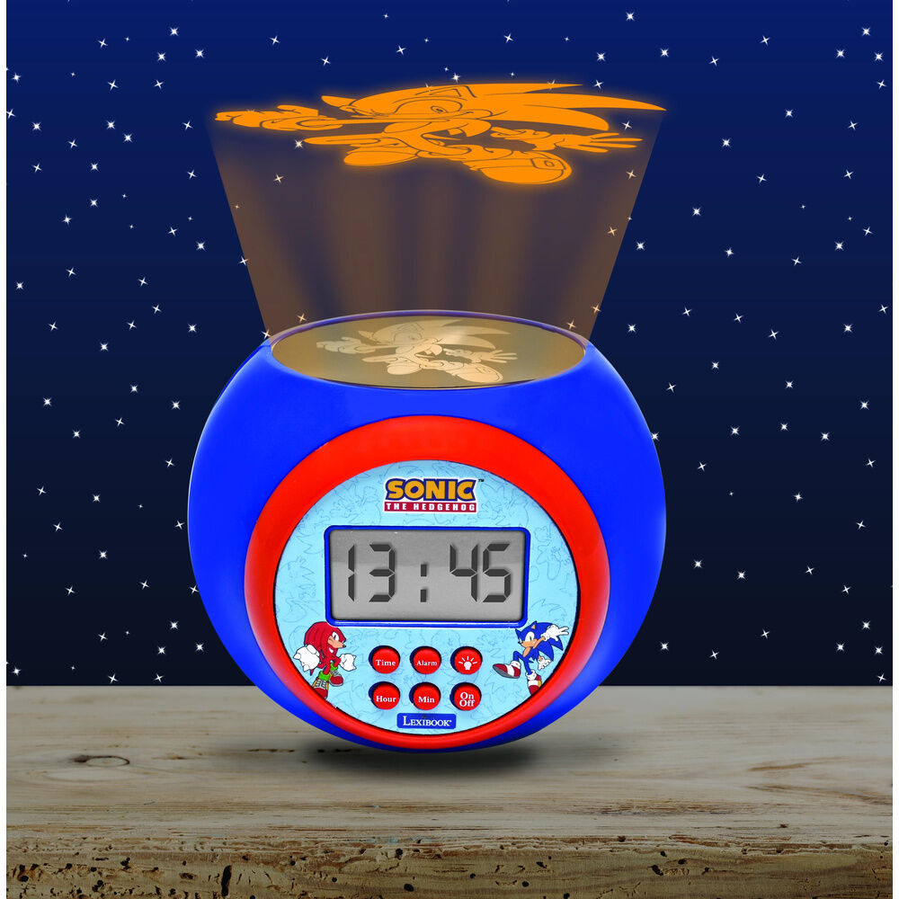 Reloj Despertador Proyector Sonic the Hedgehog