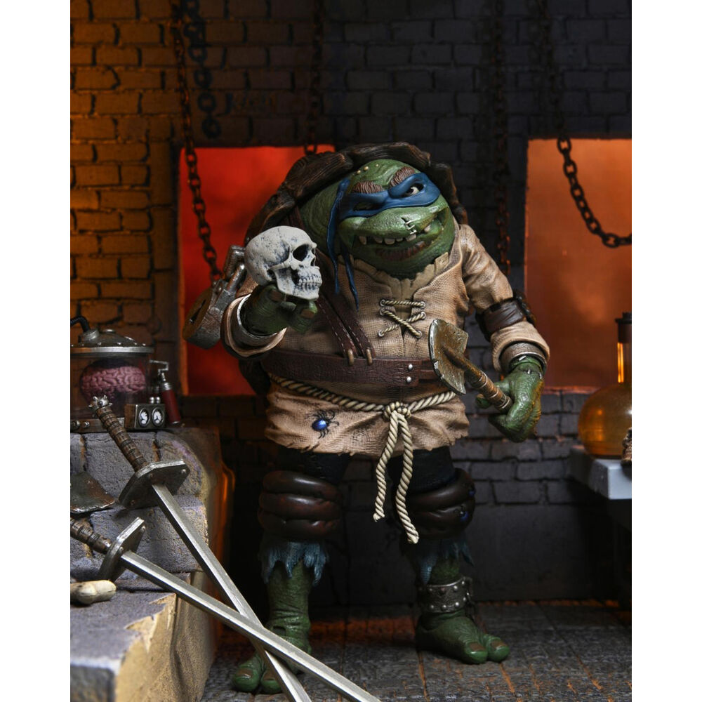 Figura Ultimate Leonardo As Hunchback Tortugas Ninja 18 cm