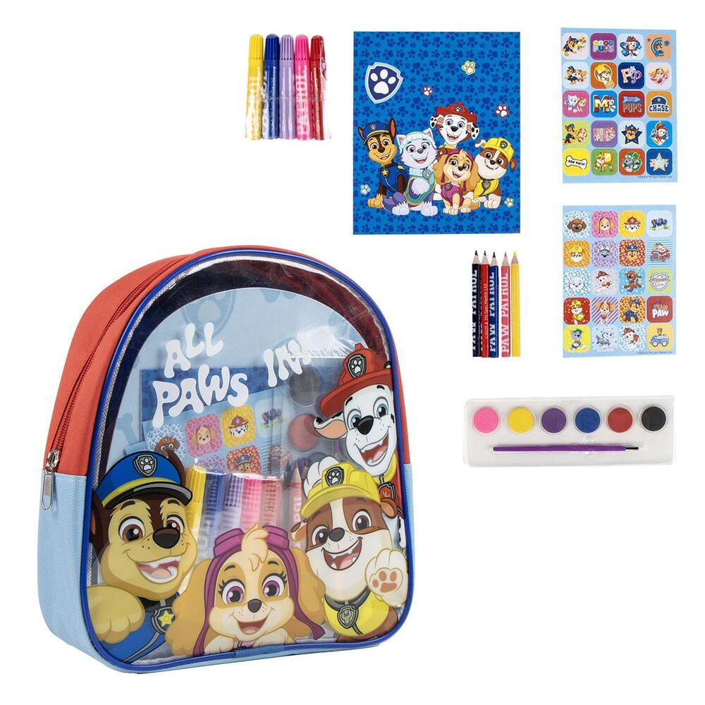 Set papeleria mochila Patrulla Canina Paw Patrol Frikytopia