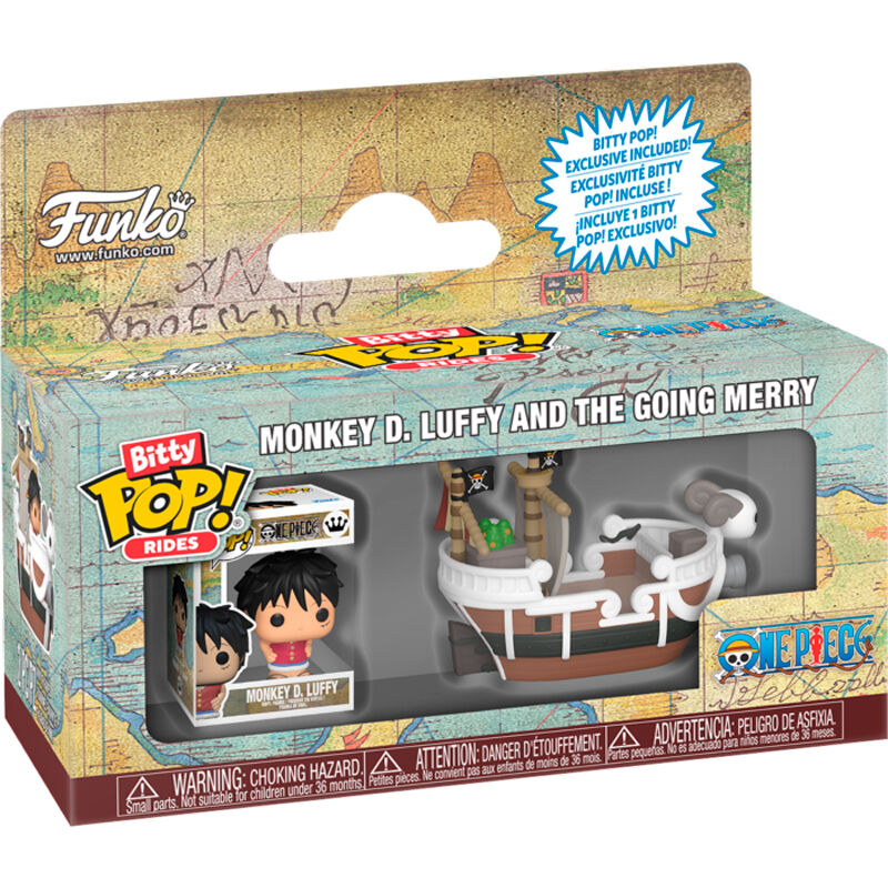 One Piece Bitty POP! Ride Vinyl Figura Going Merry w/Luffy 2,5 cm