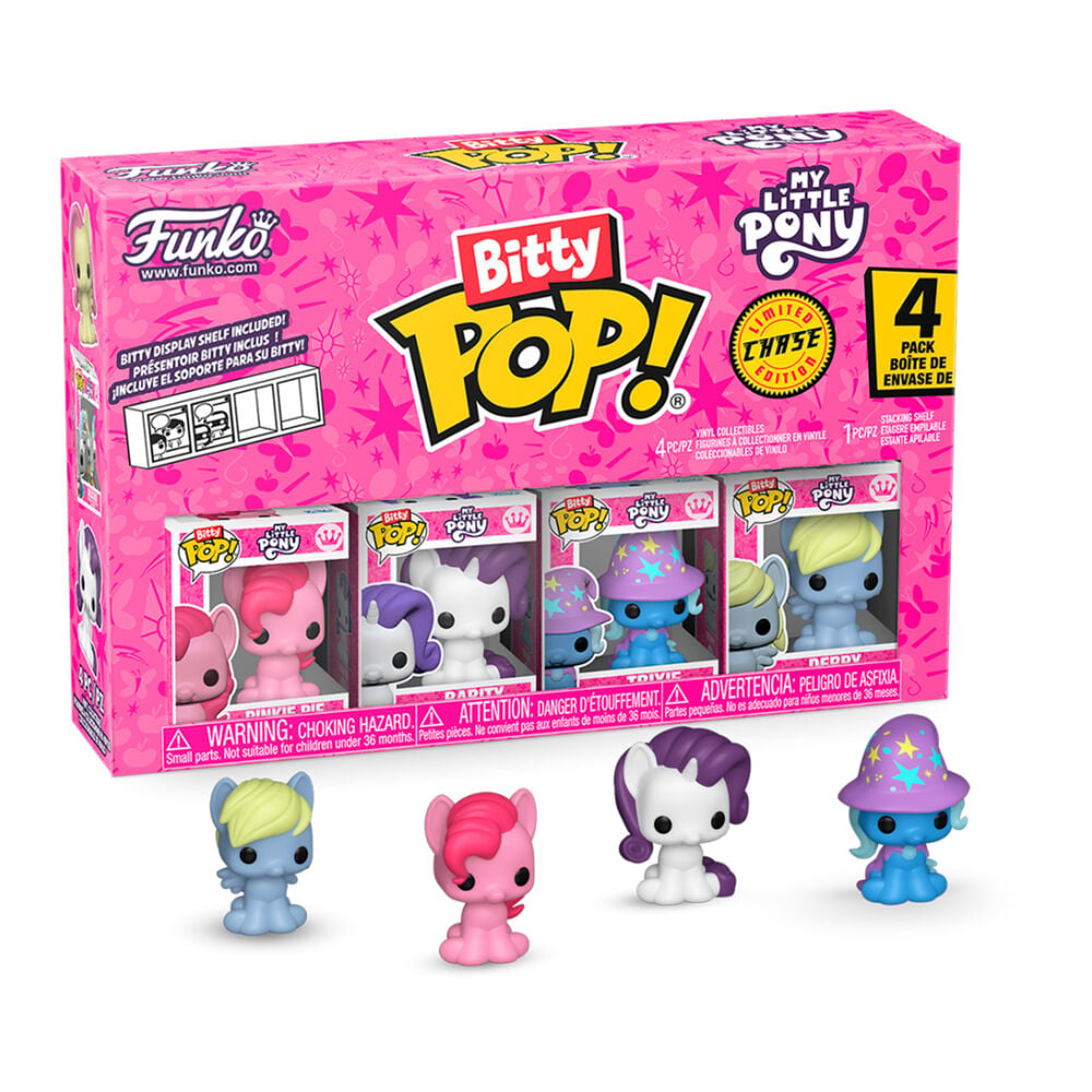 Blister 4 figuras Bitty POP My Little Pony Pinkie Pie Frikytopia