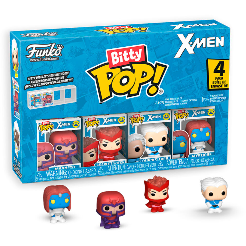 X-Men Pack de 4 Figuras Bitty POP! Vinyl Magneto 2,5 cm
