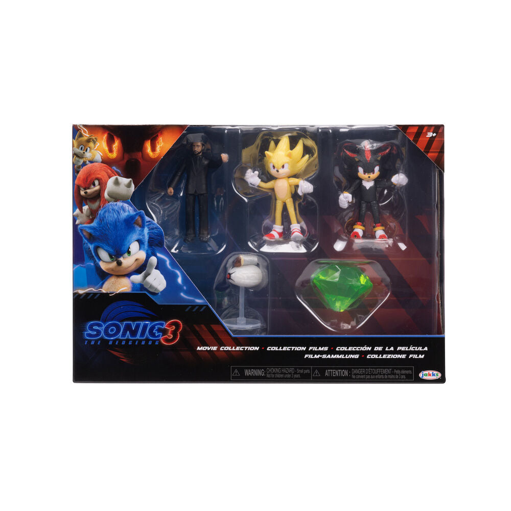 Blister 5 figuras wave 1 Sonic 3 6cm Frikytopia