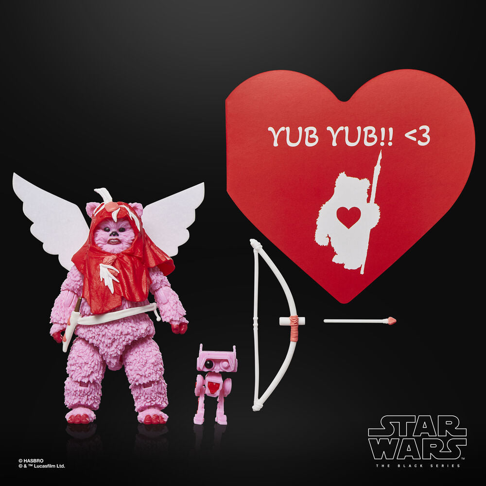 Star Wars Black Series Figura Ewok (Valentine’s Day Edition) 15 cm