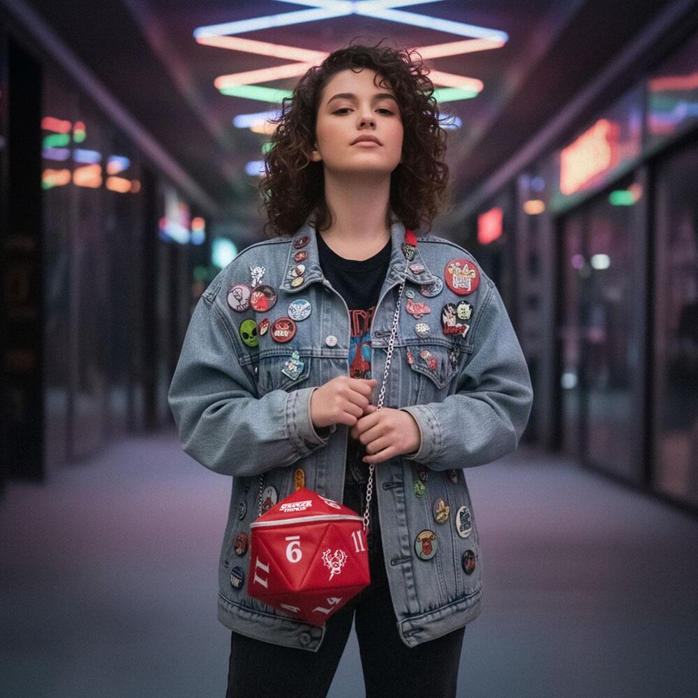 Stranger Things Bolso de piel sintética D&D Dice