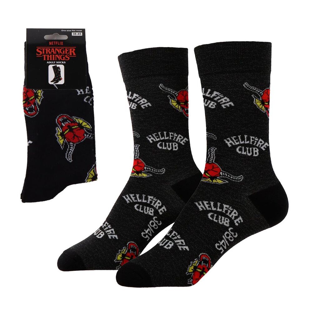 Stranger Things Calcetines Hellfire Club AOP 38-45