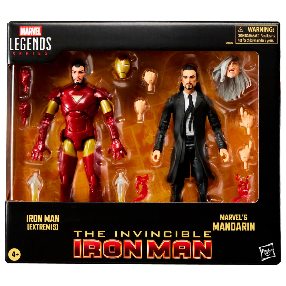 Marvel Legends Pack de 2 Figuras Iron Man (Extremis) & Marvel's Mandarin 15 cm