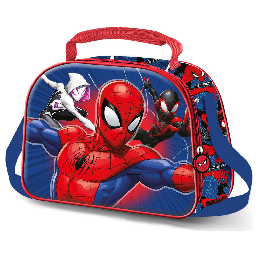 Bolsa portameriendas 3D Word Spiderman Marvel Frikytopia
