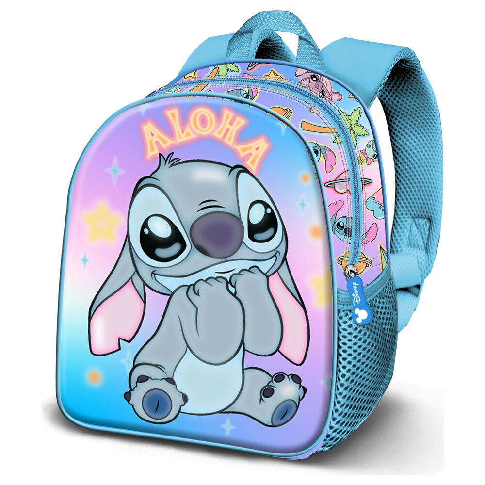 Mochila 3D Aloha Stitch Disney 31cm Frikytopia