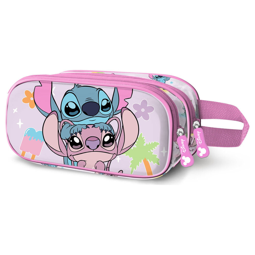 Portatodo 3D Couple Angel & Stitch Disney