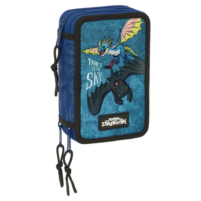 Plumier Como Entrenar a Tu Dragon triple 37pzs Frikytopia