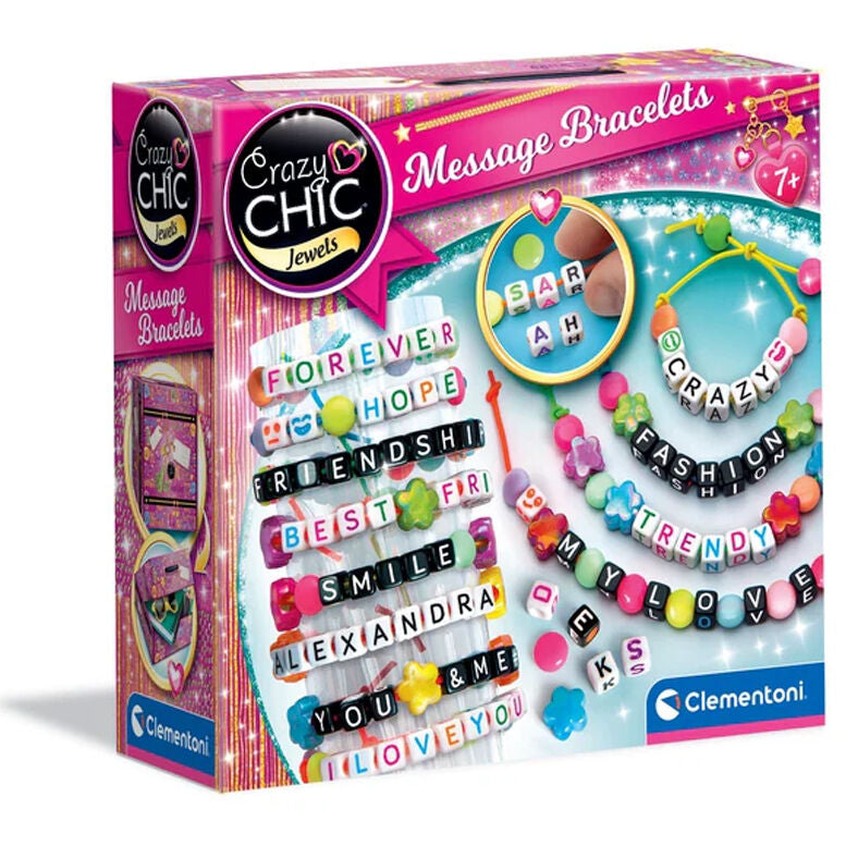 Set Creacion Pulseras con Mensaje Crazy Chic Frikytopia