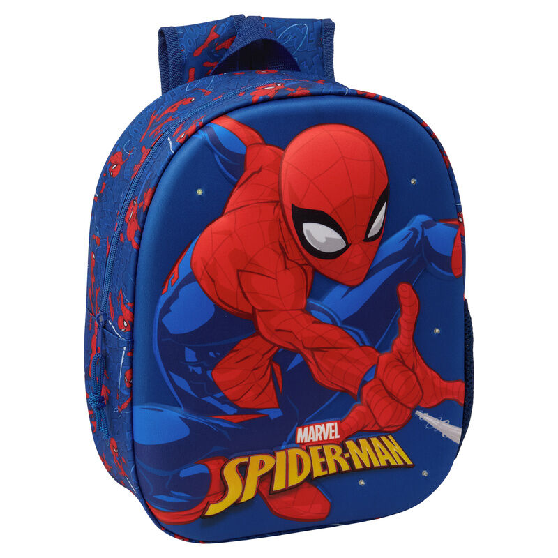 Mochila 3D LED Spiderman Marvel 33cm Frikytopia