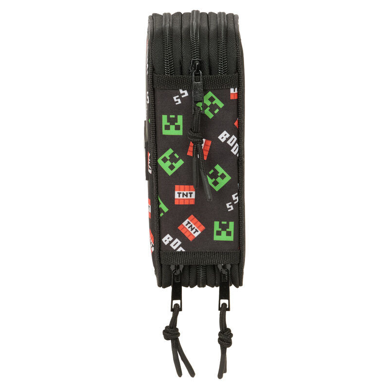 Plumier Minecraft triple 37pzs