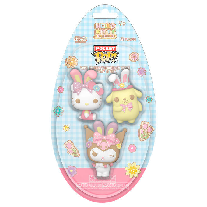 Hello Kitty Figura Pocket POP! Vinyl Easter Egg 3-Pack HK 4 cm