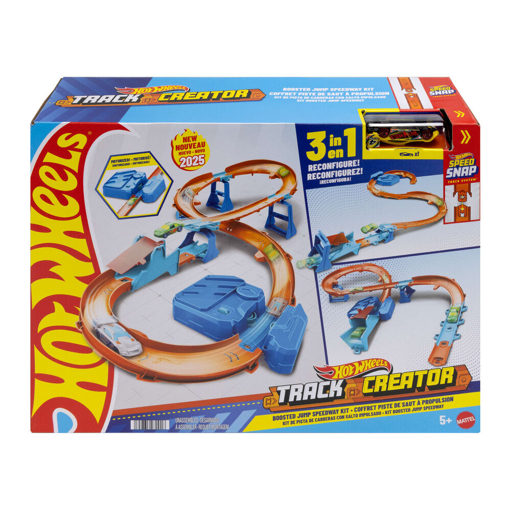 Pista Carreras con Salto Impulsado Hot Wheels Frikytopia