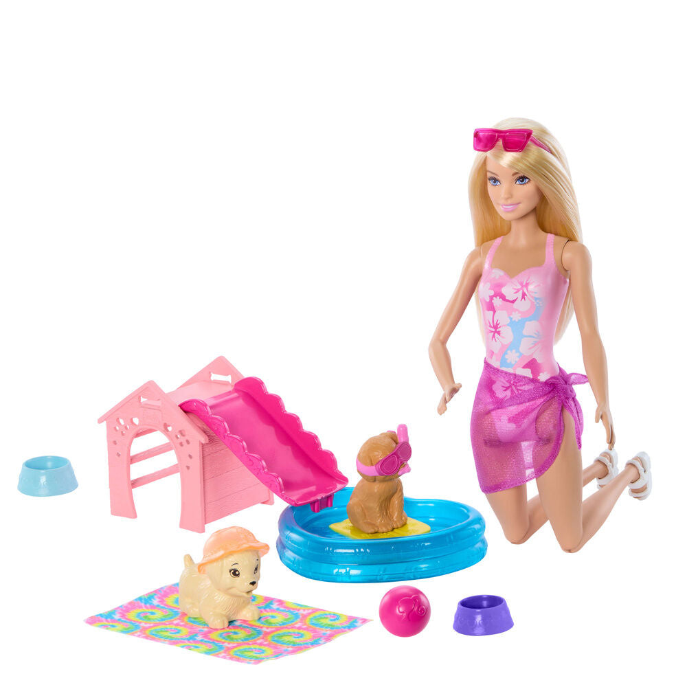 Boneca Piscina Cãezinhos Barbie