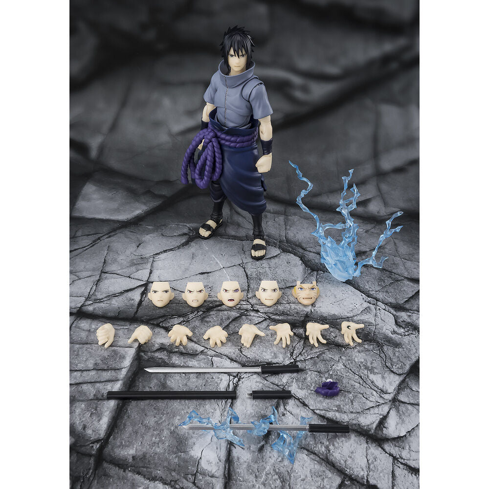 Figura tamashii nations naruto shippuden s.h.figuarts sasuke uchiha - solitary shinobi -
