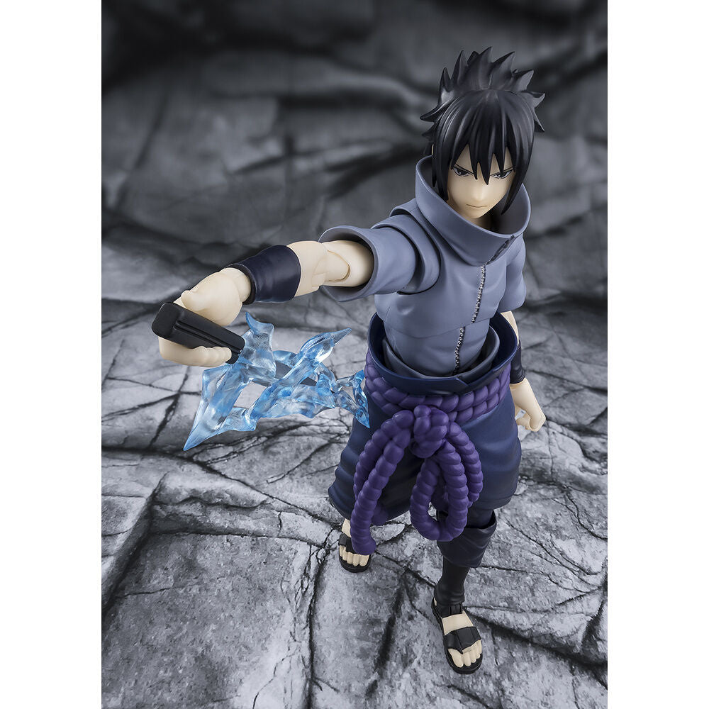 Figura tamashii nations naruto shippuden s.h.figuarts sasuke uchiha - solitary shinobi -