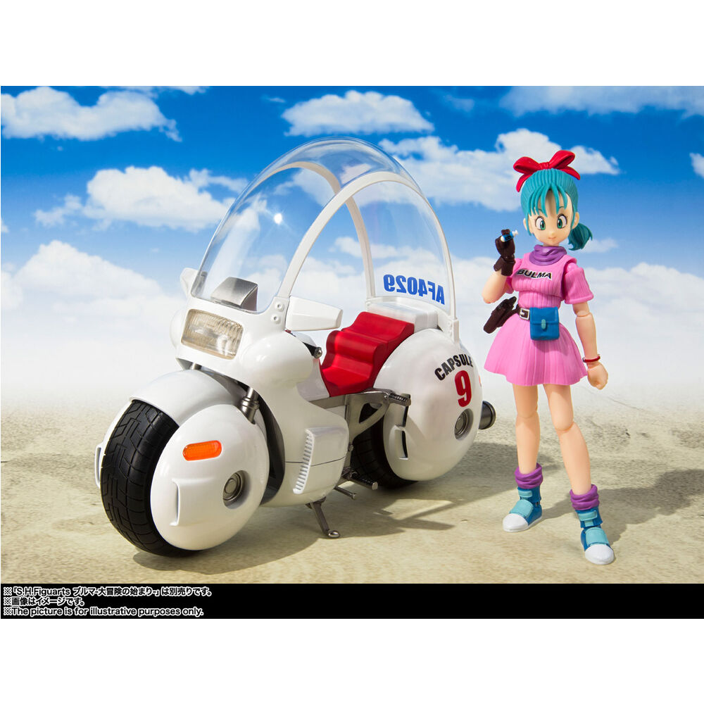 Figura S.H.Figuarts Dragon Ball Bulma Motorcycle Hoi-Poi Capsule