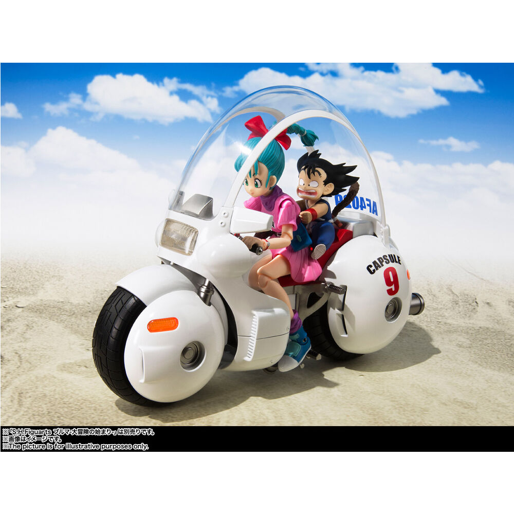Figura S.H.Figuarts Dragon Ball Bulma Motorcycle Hoi-Poi Capsule