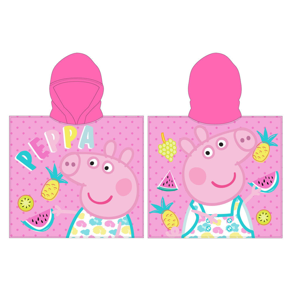 Poncho toalla Peppa Pig microfibra Frikytopia